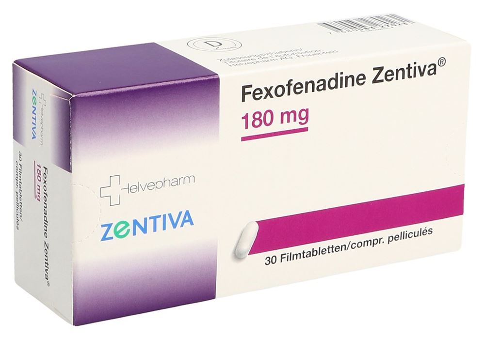 FEXOFENADINE Zentiva cpr pell 180 mg 10 pce