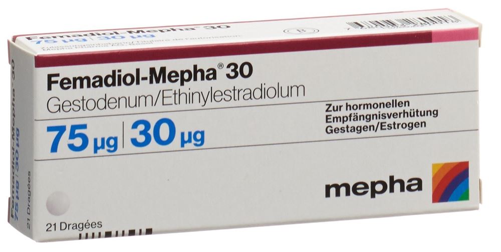 FEMADIOL Mepha 30 drag 21 pce