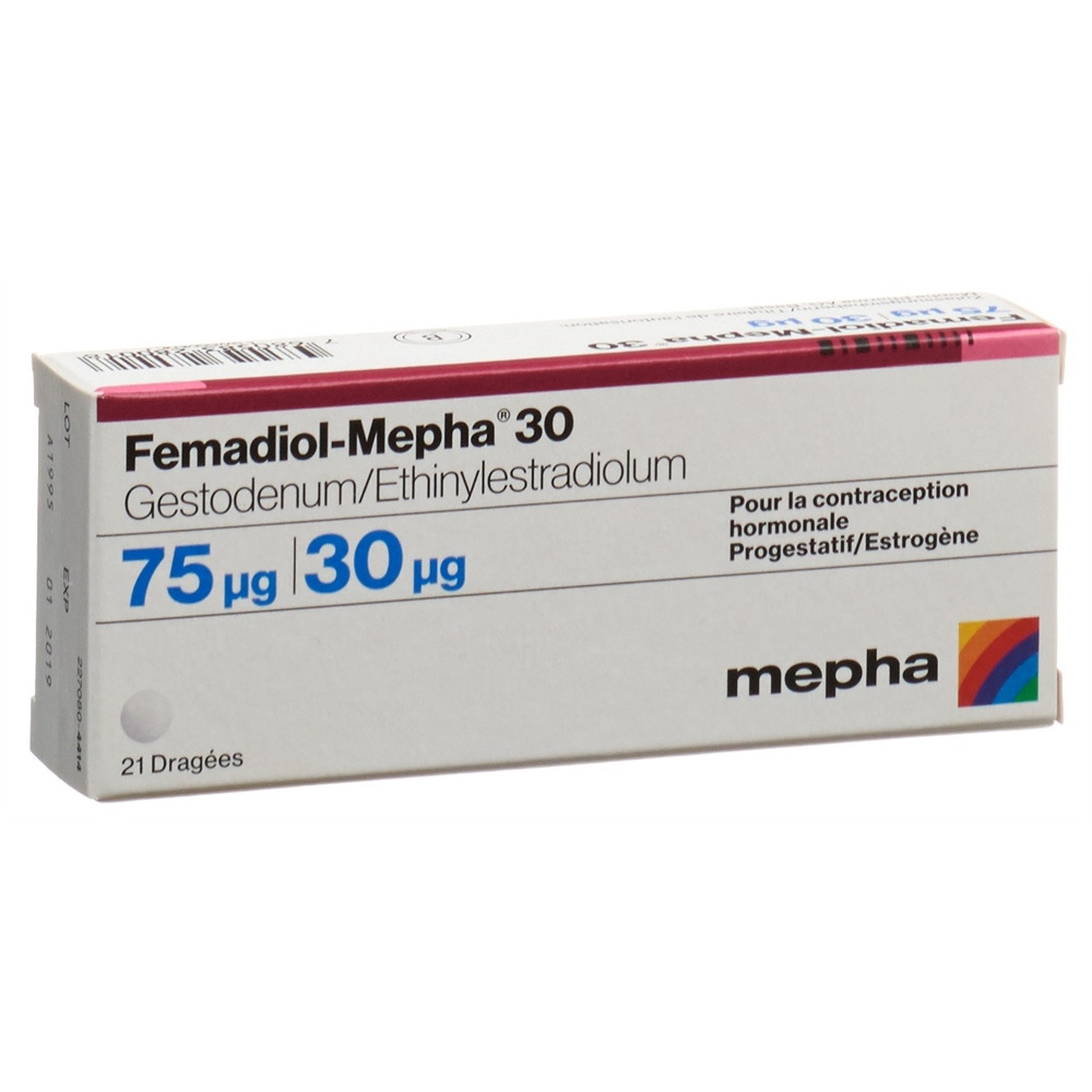FEMADIOL Mepha 30 drag 21 pce