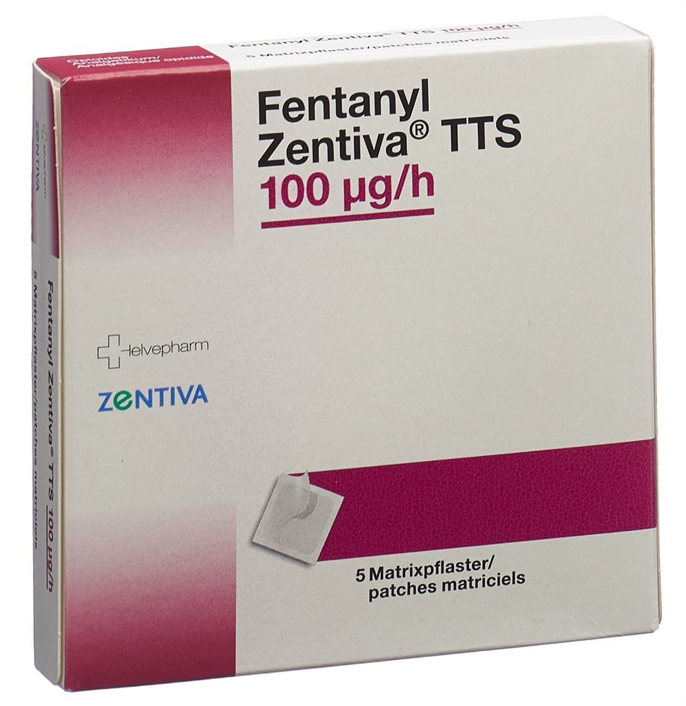 FENTANYL Zentiva TTS patch mat 100 mcg/h 5 pce