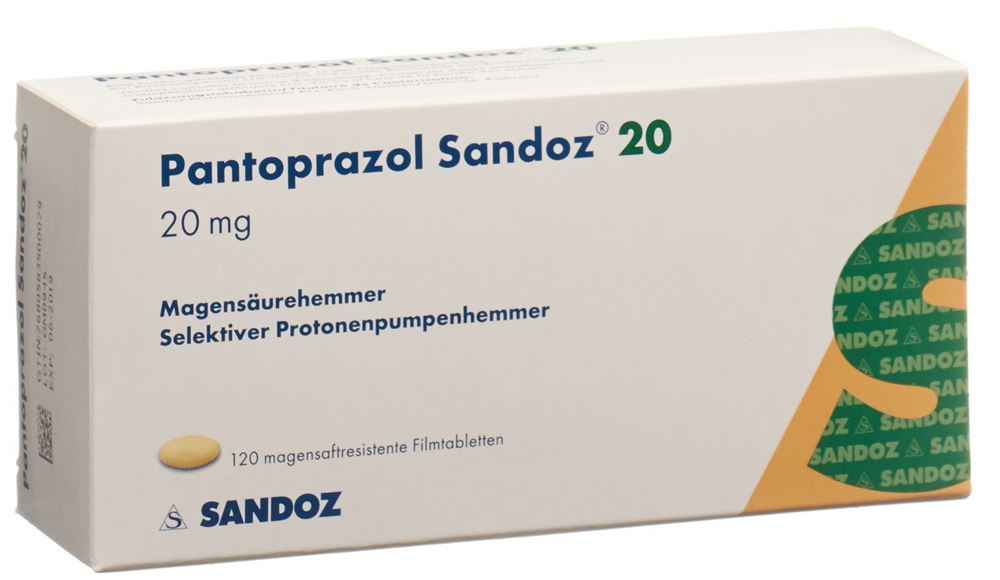 PANTOPRAZOLE Sandoz cpr pell 20 mg 120 pce