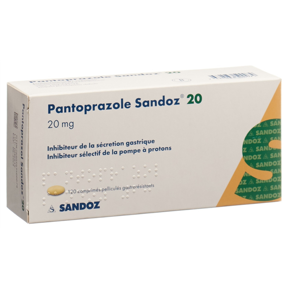 PANTOPRAZOLE Sandoz cpr pell 20 mg 120 pce