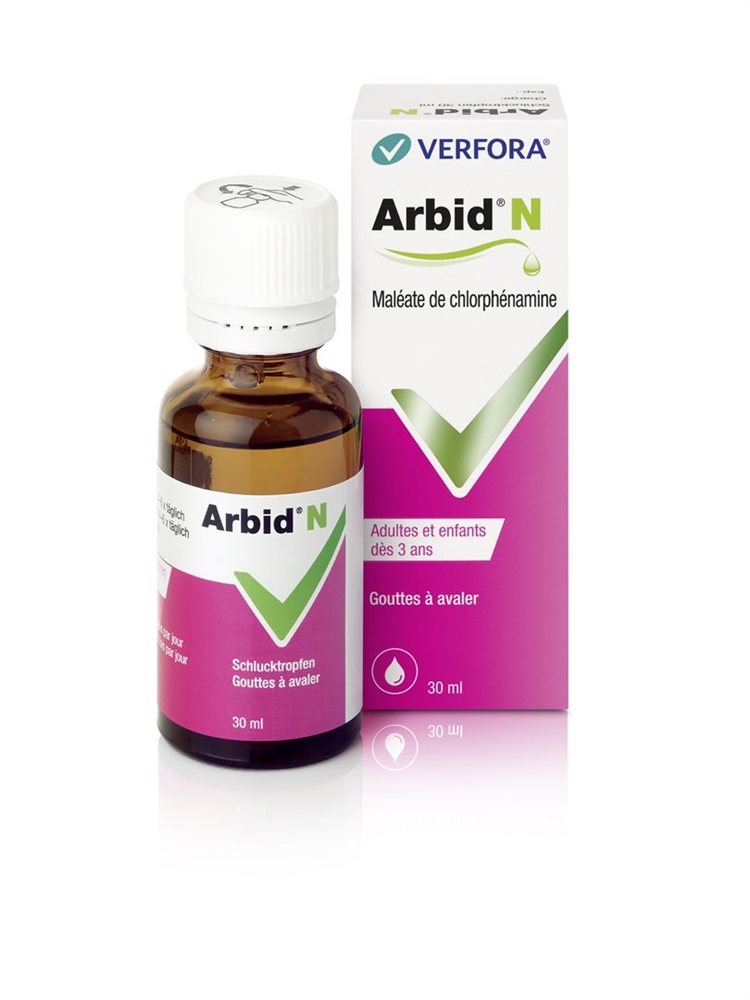 Arbid N, gouttes à avaler