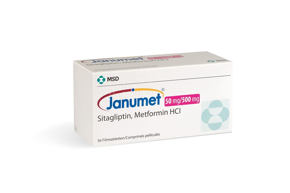 JANUMET 50/500 cpr pellic 50 mg 56 pce