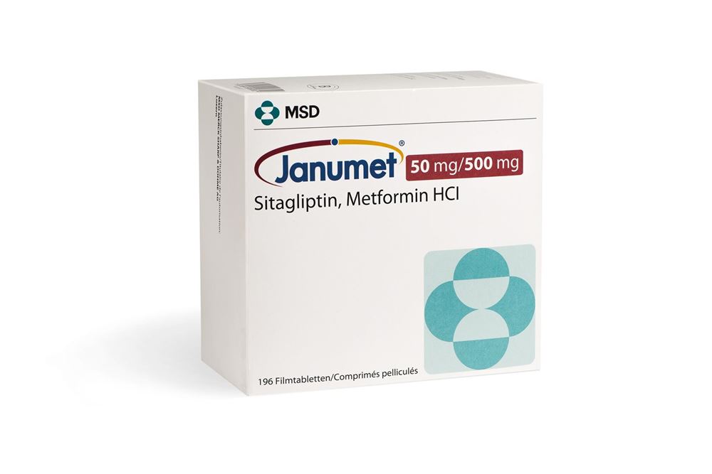 JANUMET 50/500 cpr pellic 50 mg 196 pce