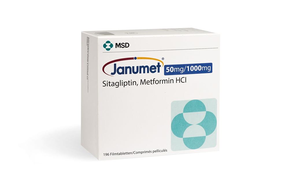 JANUMET 50/ cpr pellic 1000 mg 196 pce