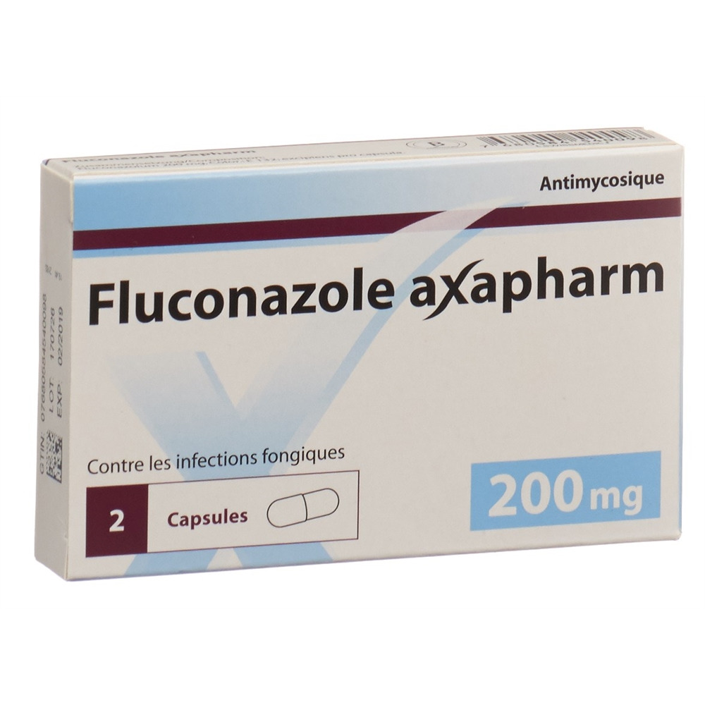 FLUCONAZOLE axapharm capsules 200 mg 2 pce