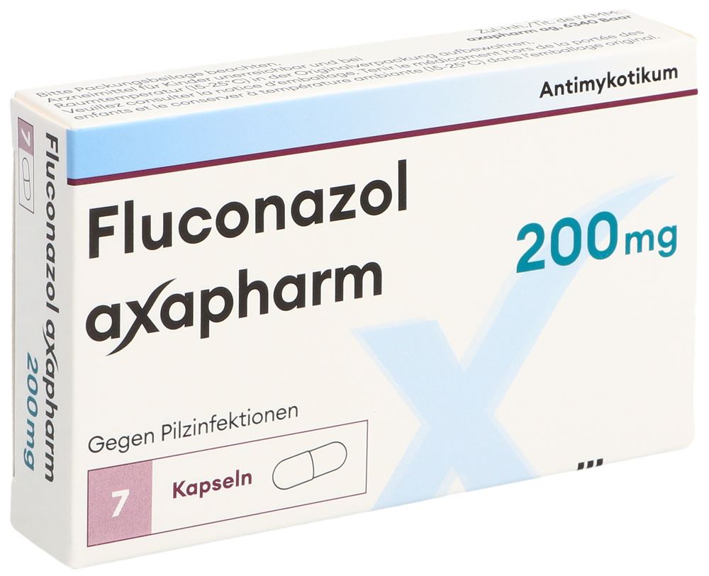 FLUCONAZOLE axapharm capsules 200 mg 7 pce