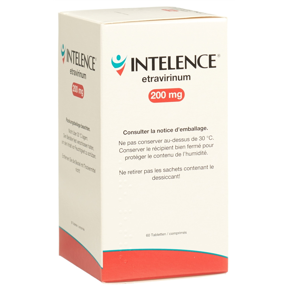 INTELENCE cpr 200 mg flac 60 pce