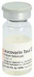 LEUCOVORIN Teva sol inj 50 mg/5ml flac 5 ml