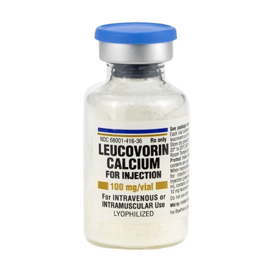 LEUCOVORIN Teva sol inj 100 mg/10ml flac 10 ml