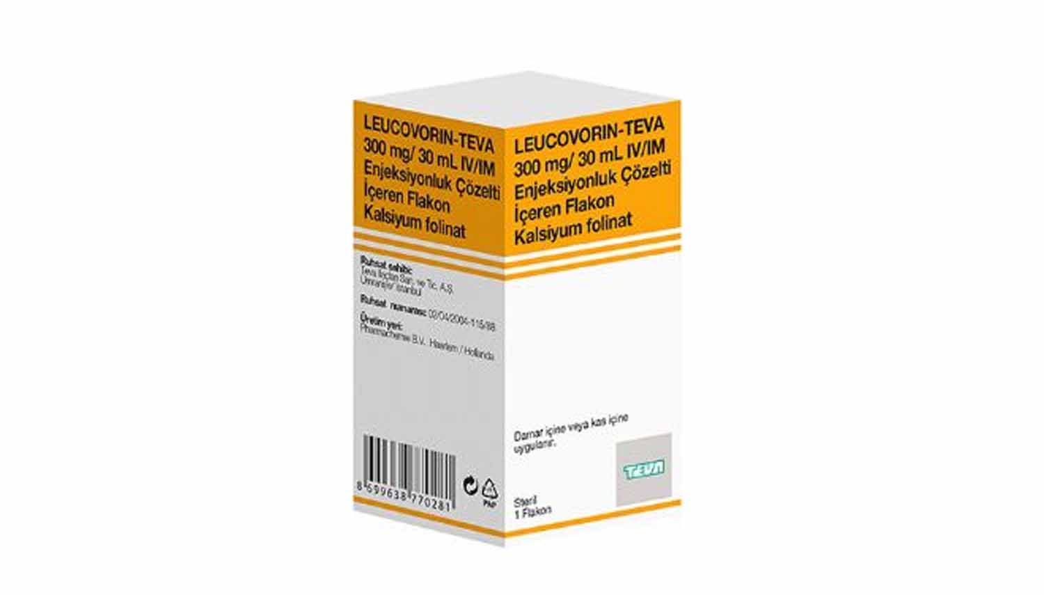 Leucovorin-Teva 200 mg / 20 ml, Injektions-/Infusionslösung