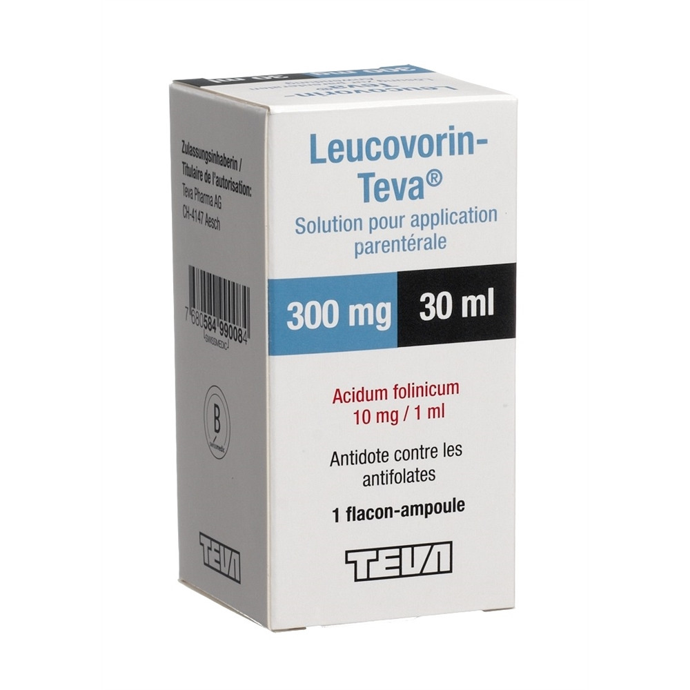 Leucovorin-Teva 300 mg / 30 ml, Injektions-/Infusionslösung