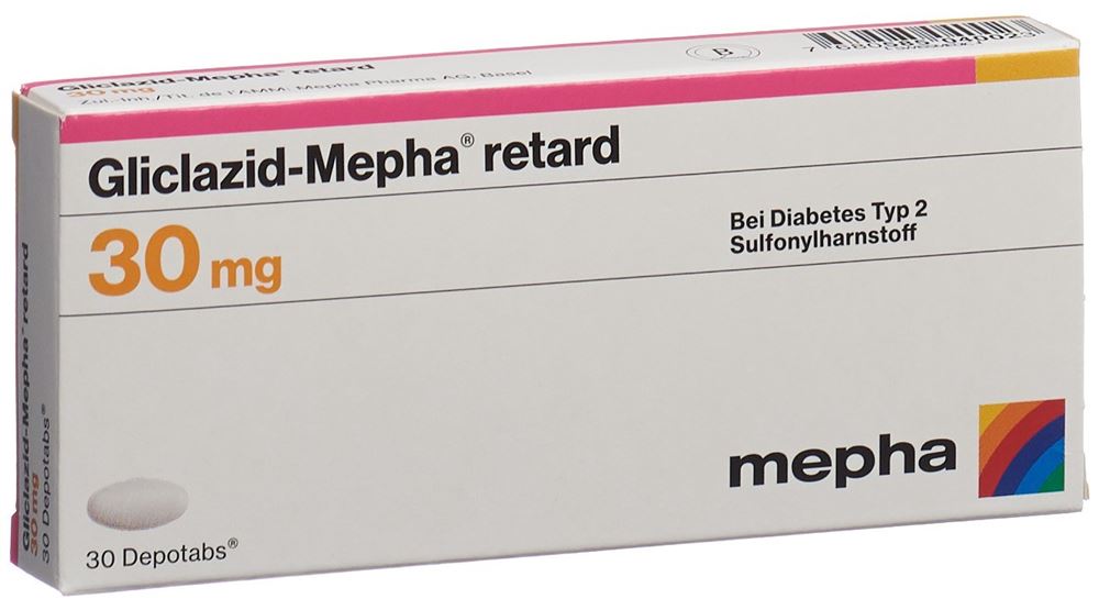 GLICLAZID Mepha retard depotabs 30 mg 30 pce