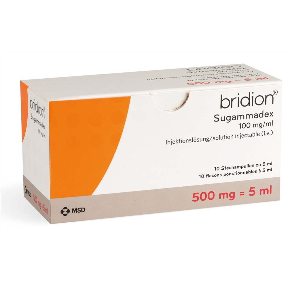 Bridion 500 mg/5 ml, Injektionslösung