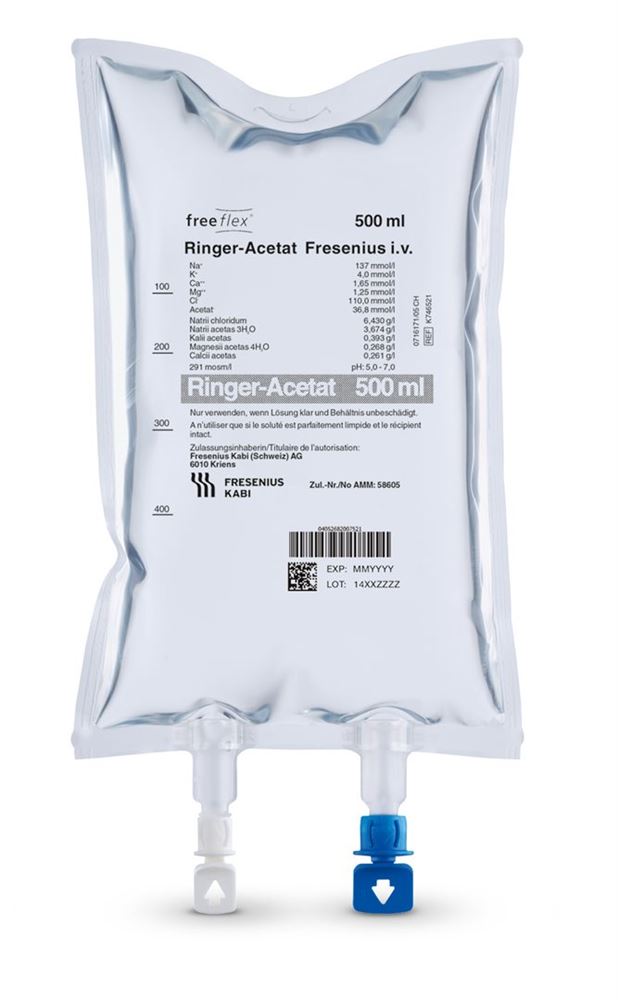 RINGER-ACETAT Fresenius 500ml Freeflex 20 pce