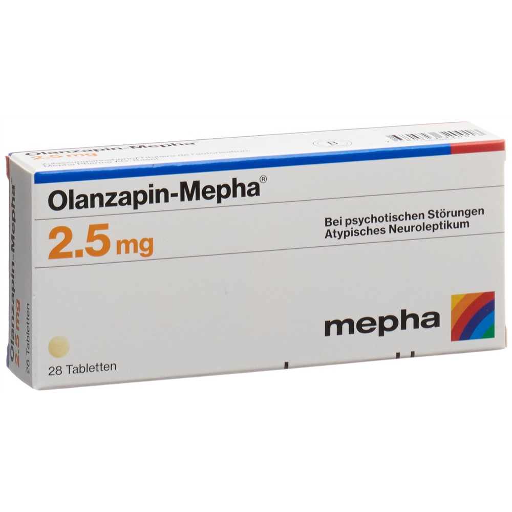 Olanzapin-Mepha Teva 2.5 mg, Filmtabletten