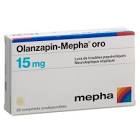 Olanzapin-Mepha Teva oro 15 mg, Schmelztabletten