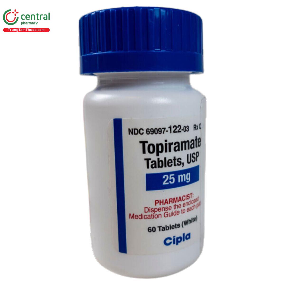 TOPIRAMAT Spirig HC cpr pell 25 mg bte 60 pce