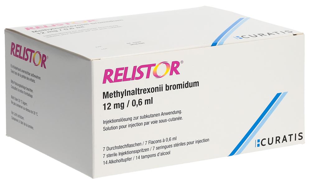 RELISTOR sol inj 12 mg/0.6ml flac 7 pce