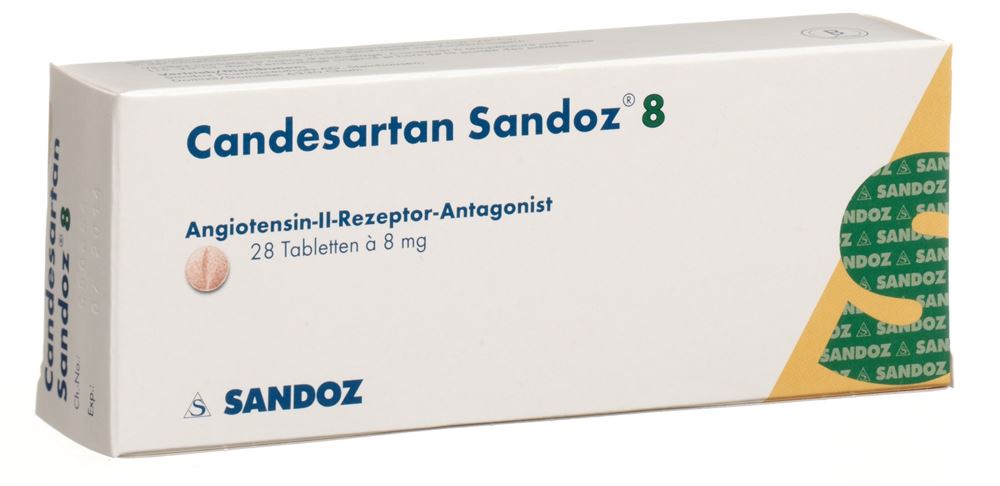 Candesartan Sandoz 8 mg, Tabletten