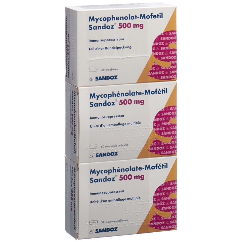 MYCOPHENOLAT-MOFETIL Sandoz 500 mg 150 pce