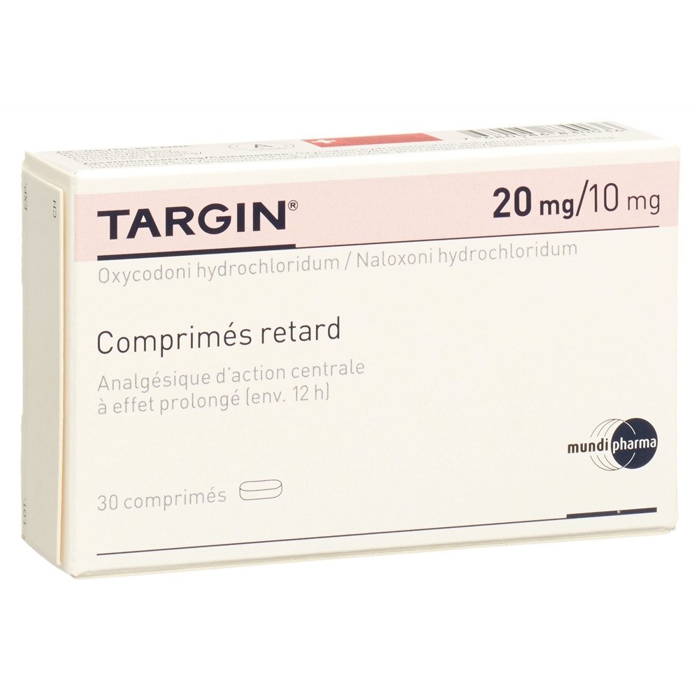 TARGIN cpr ret 20 mg/10 mg 30 pce