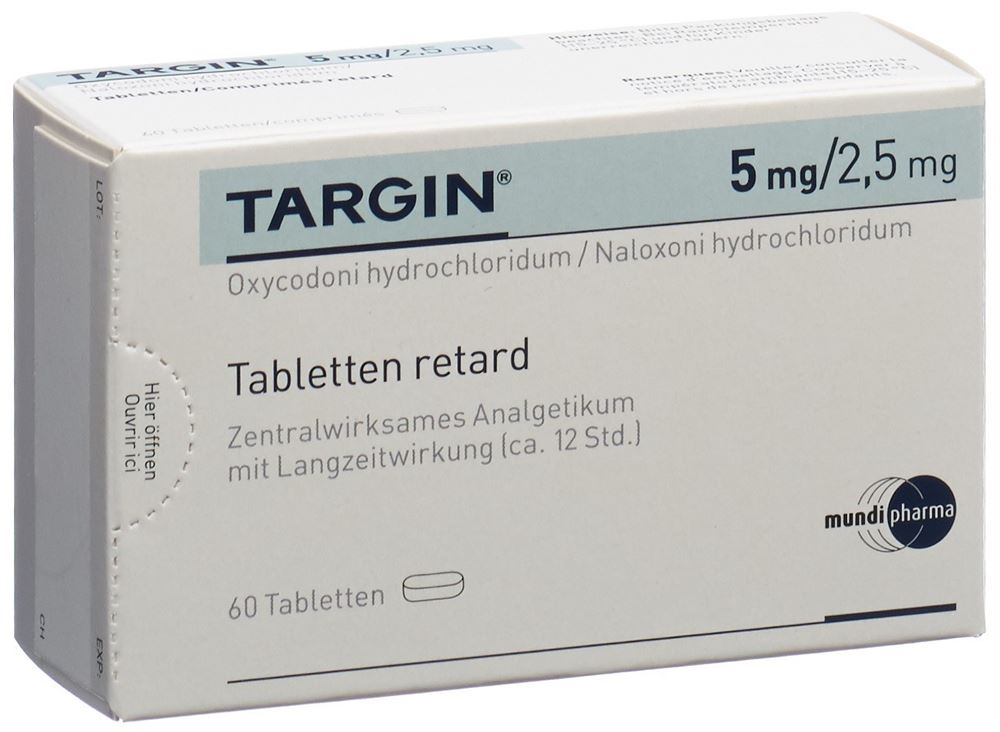 TARGIN cpr ret 5 mg/2.5 mg 60 pce