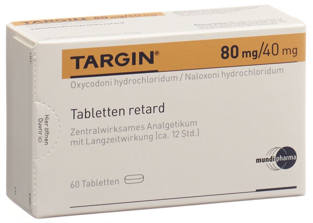 TARGIN cpr ret 80 mg/40 mg 60 pce