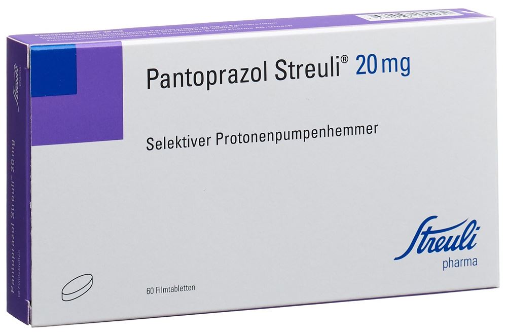 PANTOPRAZOLE Streuli cpr pell 20 mg 60 pce