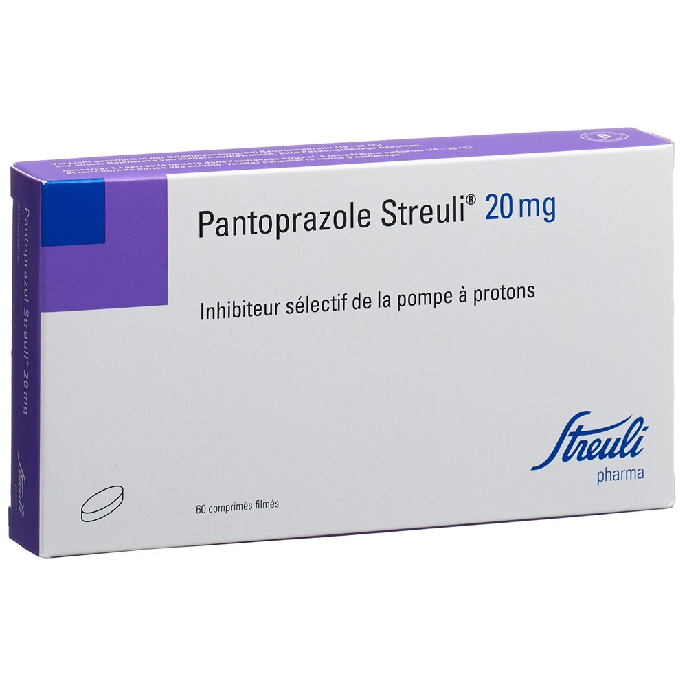 PANTOPRAZOLE Streuli cpr pell 20 mg 60 pce
