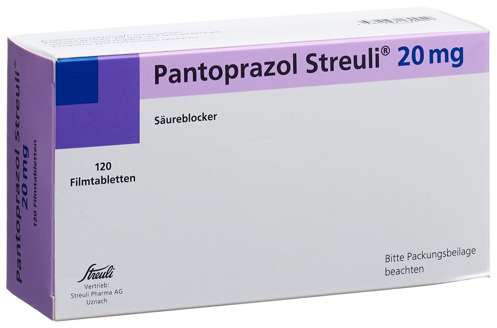 PANTOPRAZOLE Streuli cpr pell 20 mg 120 pce