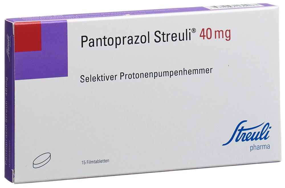 PANTOPRAZOLE Streuli cpr pell 40 mg 15 pce