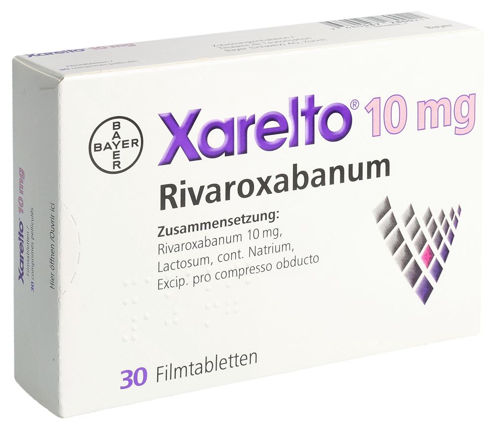 XARELTO cpr pell 10 mg 30 pce