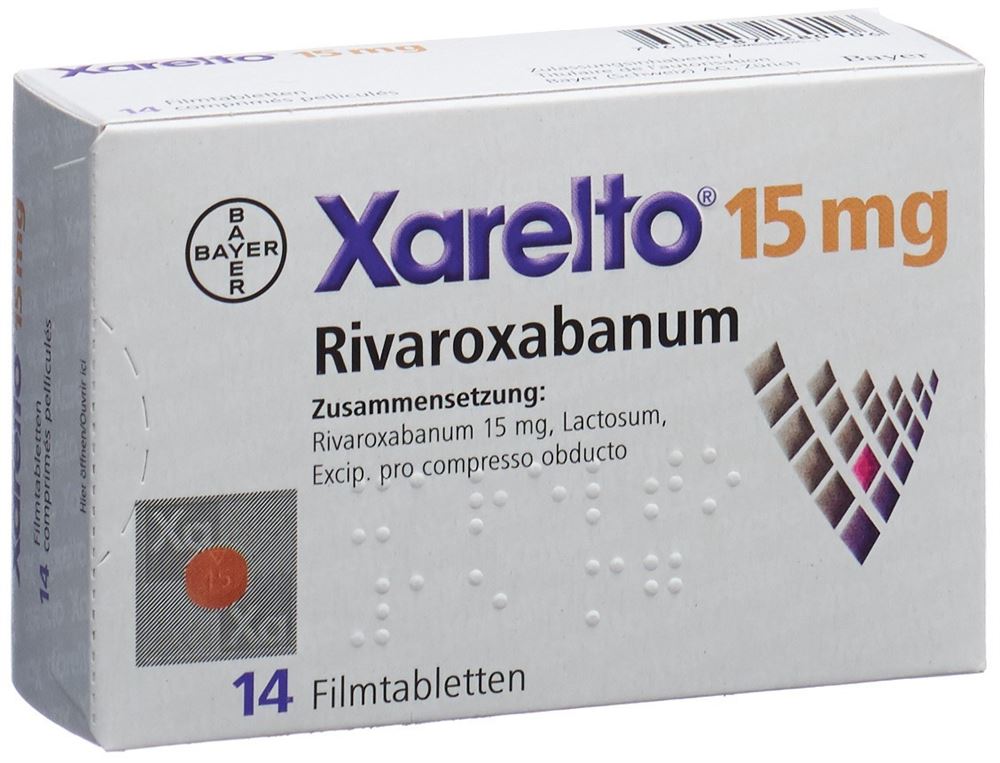 Xarelto 15 mg, Filmtabletten