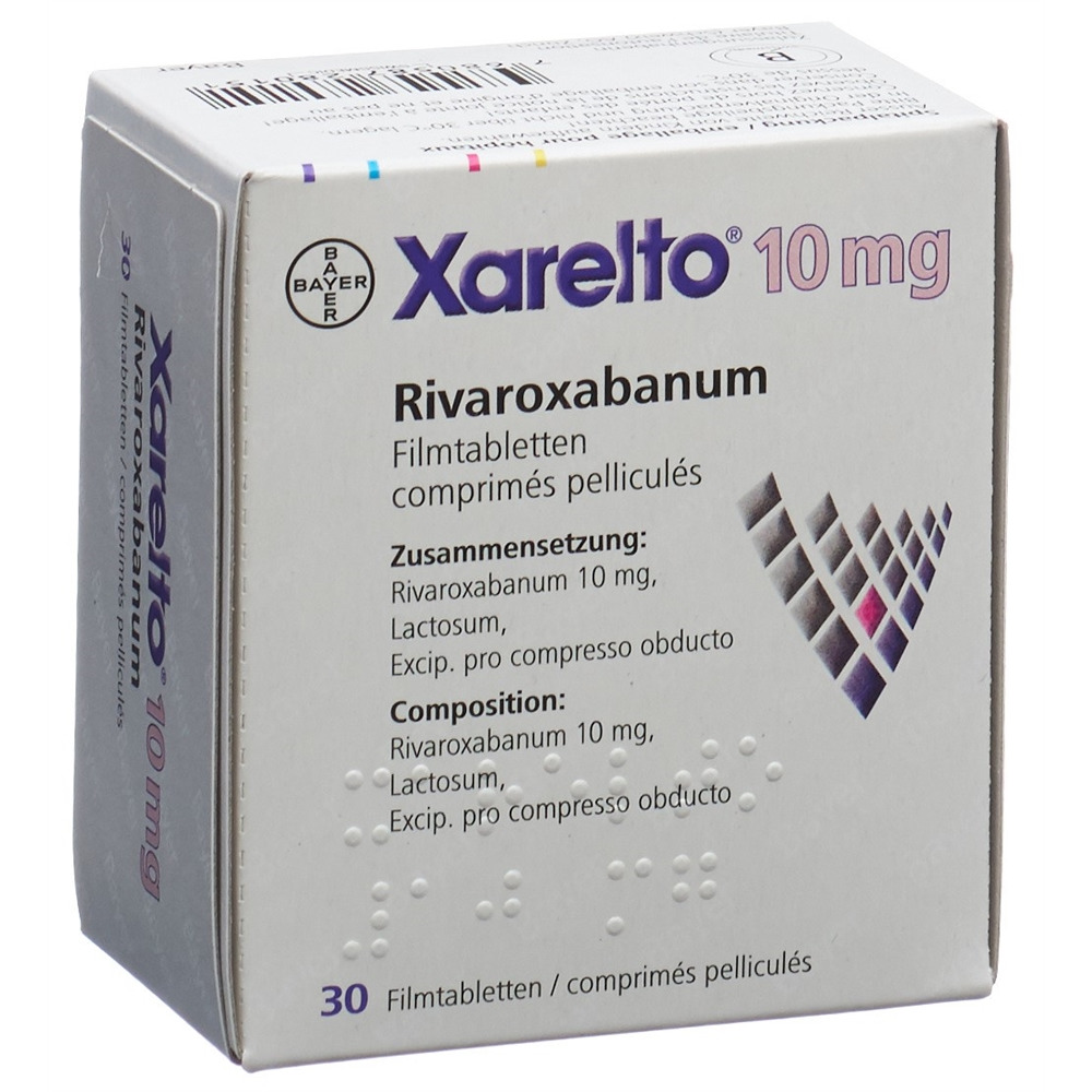 XARELTO cpr pell 10 mg 30 blist ind