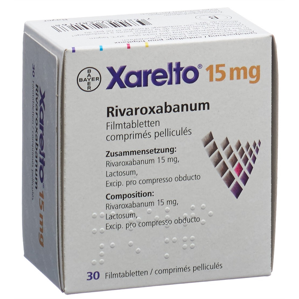 XARELTO cpr pell 15 mg 30 blist ind