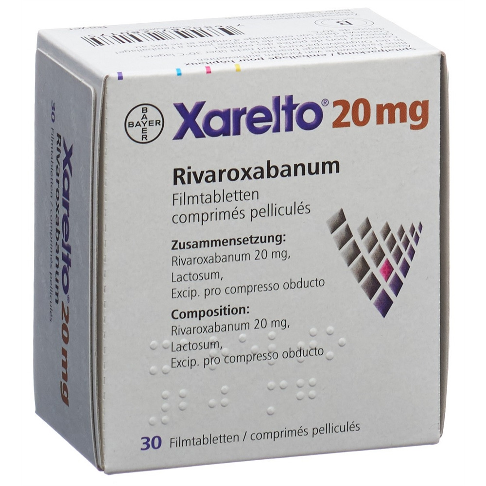 XARELTO cpr pell 20 mg 30 blist ind
