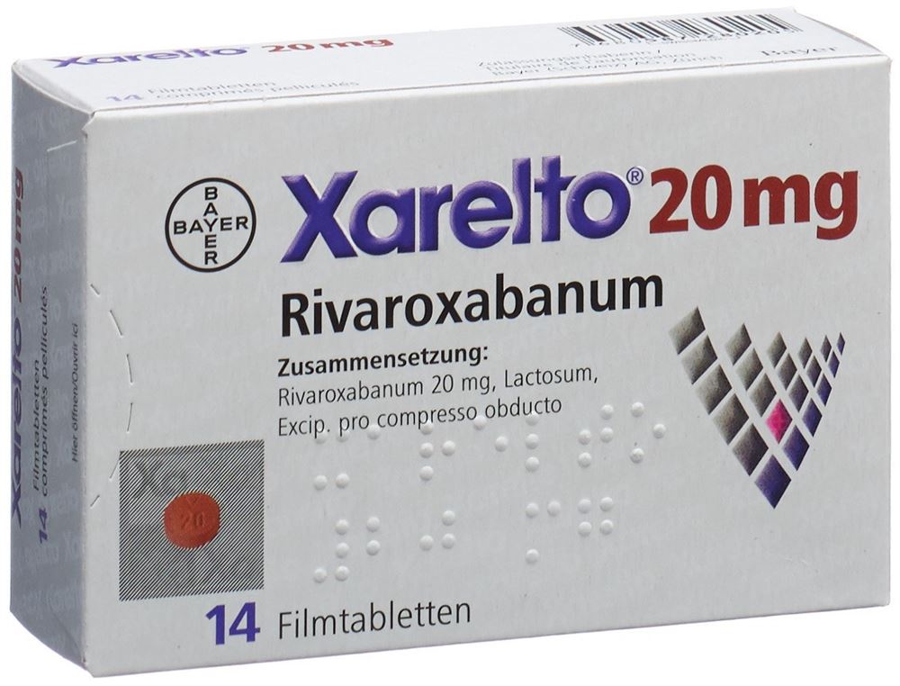XARELTO cpr pell 20 mg 14 pce