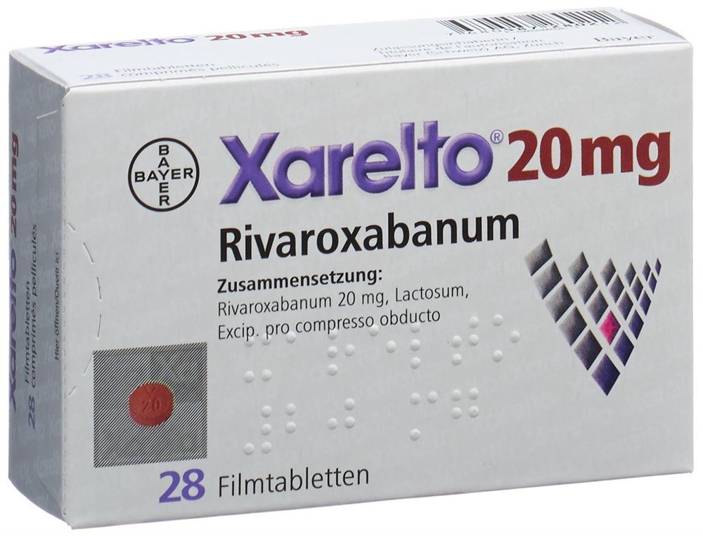 XARELTO cpr pell 20 mg 28 pce