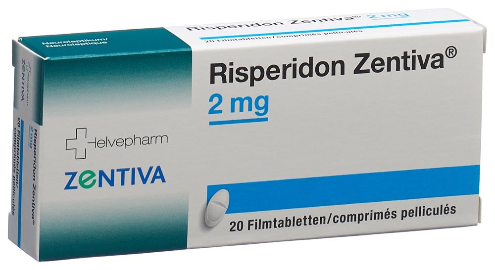 Risperidon Zentiva 2 mg, Filmtabletten