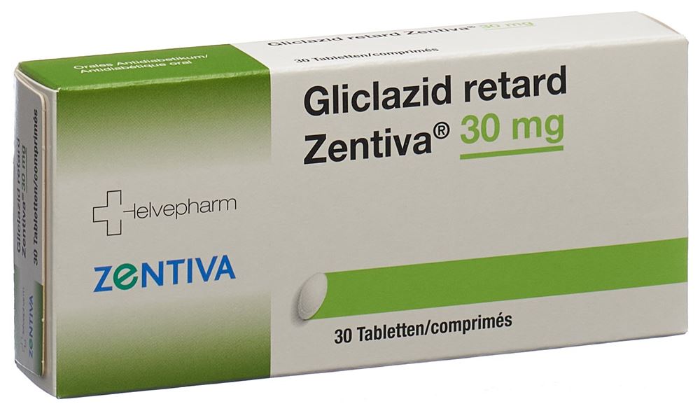 Gliclazid retard Zentiva 30 mg, Retardtabletten