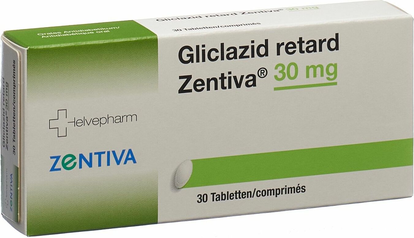 GLICLAZIDE retard Zentiva cpr ret 30 mg 30 pce