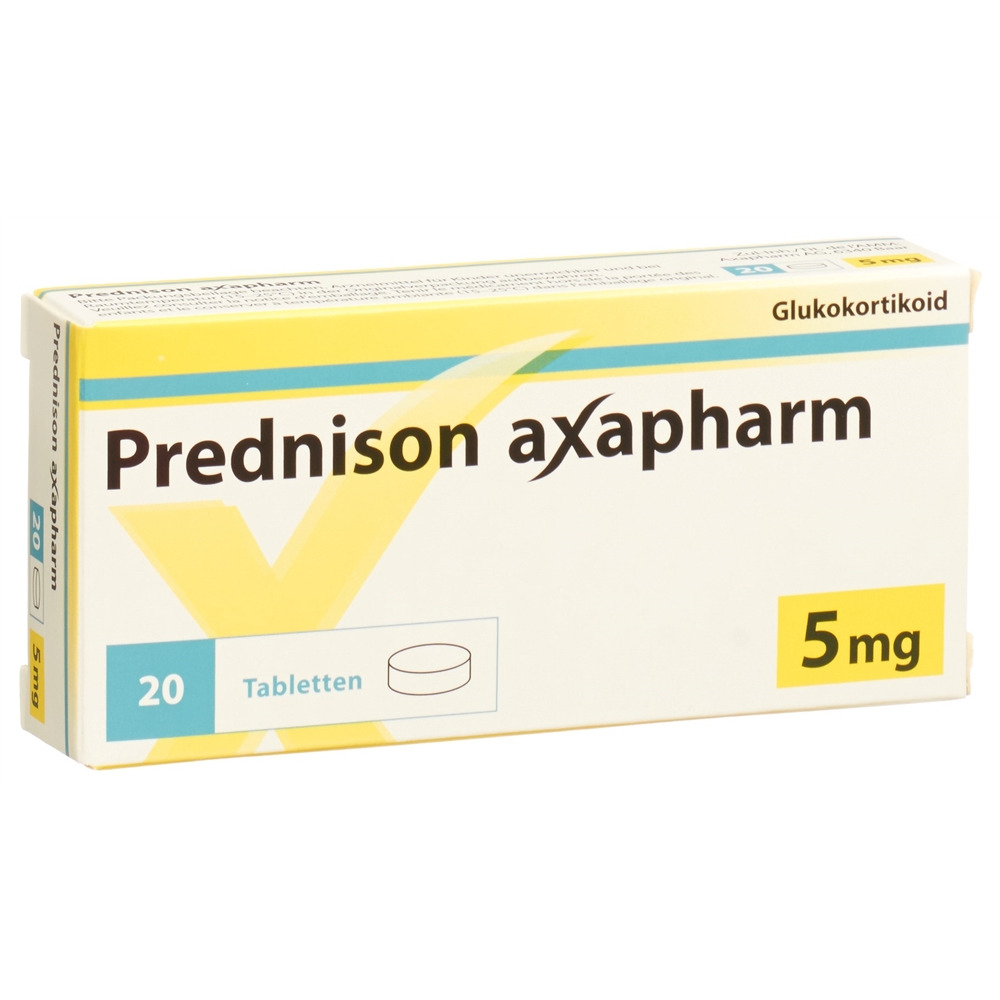 PREDNISONE axapharm cpr 5 mg 20 pce