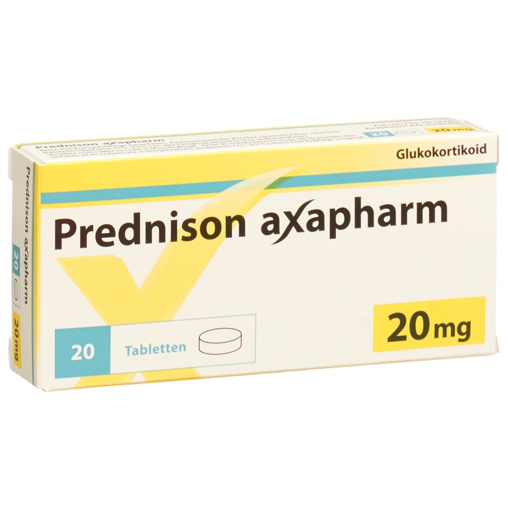 PREDNISONE axapharm cpr 20 mg 20 pce