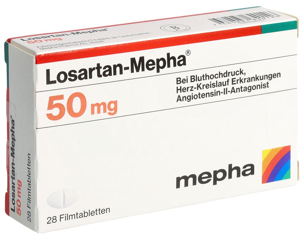 LOSARTAN Mepha Lactab 50 mg 28 pce