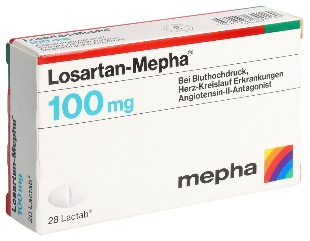 Losartan-Mepha 100 mg, Filmtabletten