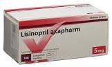 LISINOPRIL axapharm cpr 5 mg 100 pce