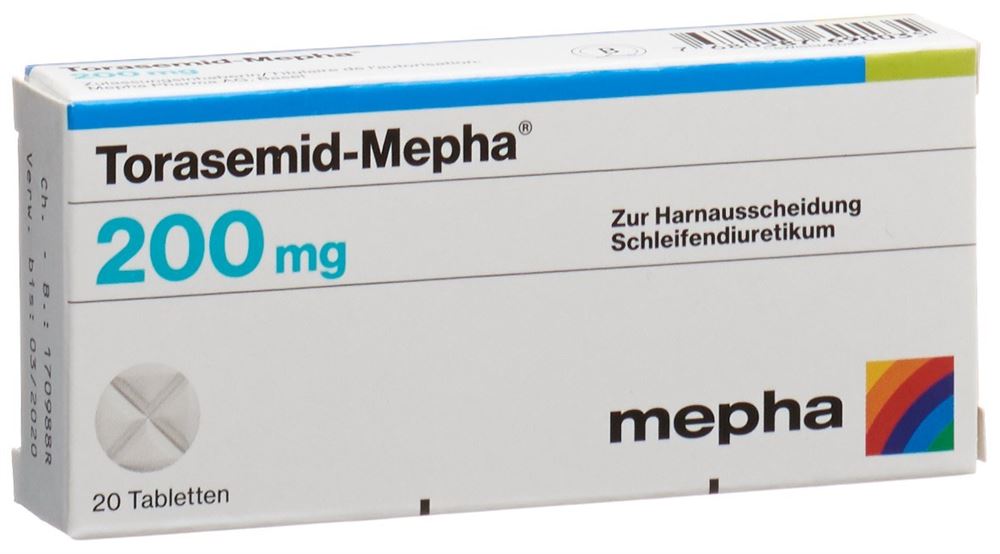 TORASEMID Mepha cpr 200 mg 20 pce