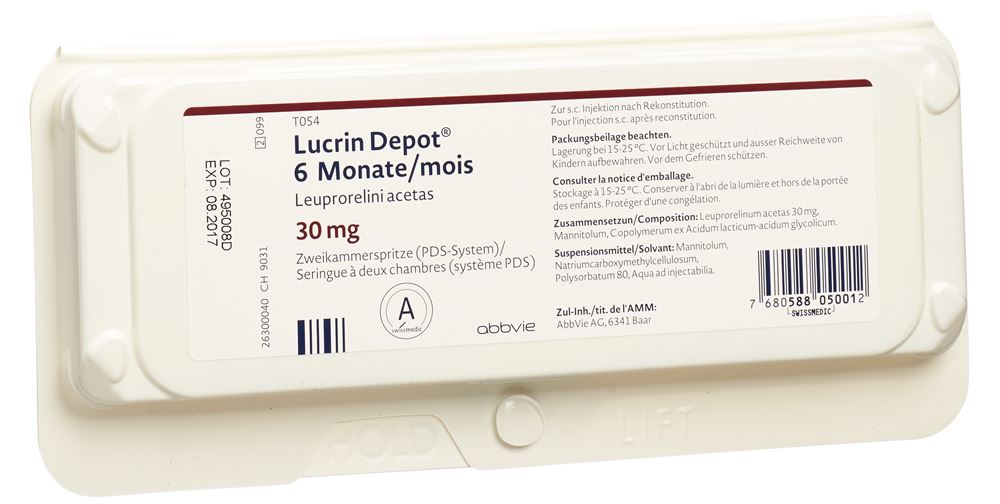 LUCRIN Depot 6 Monate subst seche 30 mg 1 ml